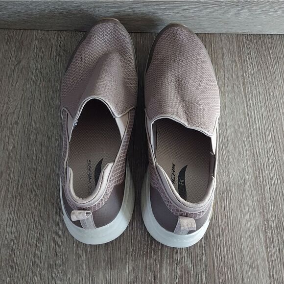 Skechers Men's Arch Fit Banline Sneaker, Taupe, 13 - Picture 6 of 10